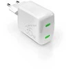 Puro Elektrik Puro MiniPro 35W GaN 2xUSB-C laidinis įkroviklis – baltos spalvos
