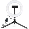 Selfie stick E-LIGHT Kijek ST6-5 16cm 10W LED Light Ring with Phone holder + 0.5m Metal Tripod stand + BT remote Juodas (ELIG-ST6-05M)