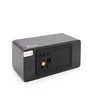 Evelatus EMC01 Digitāls Koka kubs Pulkstenis Modinātājs uzrāda mitrumu temperatūru + USB lādētājs Melna
