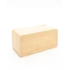 Evelatus EMC01 Digitāls Koka kubs Pulkstenis Modinātājs uzrāda mitrumu temperatūru + USB lādētājs Dzeltens