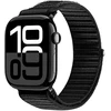 DUXDUCIS Dirželis Dux Ducis Apple Watch 42/44/45/46/49MM YE Nylon Braided Loop Wrist Strap Juodas
