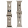 Evelatus Siksniņa Evelatus Evelatus Watch 42/44/45 Sport Silicone Loop rusvai gelsvas Pilkas EVEAPP42SSLBG