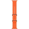iWear Dirželis S1 Griovuotas Minkštas Siliconinis 20mm Dirželis Apple Watch 49mm / 45mm / 44mm / 42mm Oranžinis IW-S1-OR