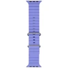 iWear S1 rievėtas minkštas silikoninis 20 mm dirželis, skirtas Apple Watch 49 mm / 45 mm / 44 mm / 42 mm alyvinė