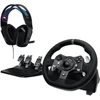 LOGITECH G920 ŽAIDIMŲ VAIRAS + AUSINĖS G335 JUODOS