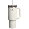 Stanley Termosinis puodelis su šiaudeliu „The Quencher H2.0 Fluted Tumbler“ 1,18 l blizgios kreminės spalvos
