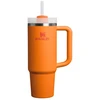 Stanley Termospuodelis su šiaudeliu The Quencher H2.O FlowState Tumbler 0.89L oranžinis