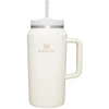 Stanley Thermal bottle with straw The Quencher H2.0 Tumbler 1.90L in cream color