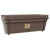 Stefanplast Balcony set with automatic watering system and metal support 50x18x17cm ruda