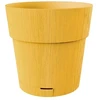 Stefanplast Flower pot with tray Ethica Ø15x15cm mustard yellow