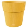 Stefanplast Flower pot with tray Ethica Ø20x19cm mustard yellow