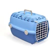 Stefanplast Transportesanas buris Horizon 1 ar plastmasas durvim 48x32x30cm gaisi mėlynas/mėlynas