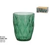 Stikliniai puodeliai (6 vnt.) 280 ml, žali, 10 x 8 x 8 cm, KITCHEN&GO
