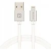 Swissten MFI Textile Fast Charge 3A Lightning Data ir 1,2m įkrovimo laidas
