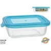 Stačiakampė stiklinė pietų dėžutė 640 ml, 5,5 x 19,5 x 13 cm, KITCHEN&GO