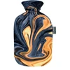 Fashy Hot water bottle 2 L with removable washable plush cover with printed cover Fantasy