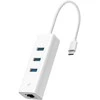 TP-LINK | USB 3.0 C tipo į gigabito Ethernet tinklo adapteris su 3 prievadų USB 3.0 A tipo šakotuvu | UE330C