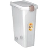 Stefanplast Talpykla su ratukais naminių gyvūnėlių maistui laikyti 15kg 40L 45x27x61cm skaidrus baltas