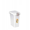 Stefanplast Container for pet food storage 6kg 15L 33x22x41cm transparent/baltas