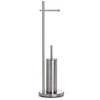 Tatay Toilet paper and pot brush holder Satin stainless steel