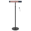 TunaBone Electric Standing Patio Heater Single carbon golden tube TB2580ST-01 Patio heater 2500 W Juodas