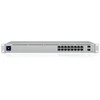 Ubiquiti USW-16-PoE 16-port Layer 2 PoE switch 8 x GbE PoE+ 8 x GbE jungtys 2 x 1G SFP jungtys 42W total PoE Power fanless silent cooling