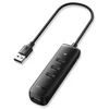 UGREEN CM416 4in1 USB to 4x USB adapter 0.25m (juodas)