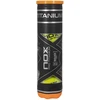 Undefined Padel bumbas NOX PRO Titanium (4 bumbu iepakojums) 8436049569963 (8436049569963)