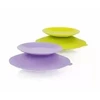 Uniq Action! Stay-in-Place tray-holder with suction cups for bowls bottles and cups 2 pcs Lime&amp Lavender 160494 LILA