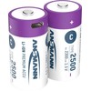 Ansmann ANSMANN 1313-0004 Li-Ion rechargeable batteries Baby C type 2500 (min. 2300 mAh) 2-pack box
