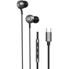Vadu austiņas Evelatus Crystal Clear Audio headphones with Type-C with microphone Juodas 4752192109240 CCAV-TC-BL (4752192109240)
