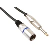 Velleman Profesjonalny kabelis XLR 3pin wtyk - 6.3mm wtyk mono 1.5m (PAC116-1)