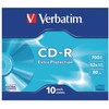 Verbatim CD-R slim jewel case 10 700MB 52x DataLife (43415)