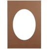 Nuotraukų rėmelis Victoria Collection Passepartout 21x29.7 bronze oval 20751 ()