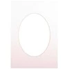 Nuotraukų rėmelis Victoria Collection Passepartout 30x40 soft baltas oval 20760 ()
