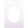 Nuotraukų rėmelis Victoria Collection Passepartout 30x40 ultra baltas oval 20765 ()