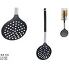 Virtuvinis samtis (kiaurasamtis) juodas plienas Togo, 34,5 x 10 x 7 cm, KITCHEN&amp;GO