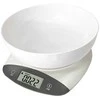 Virtuvinės svarstyklės su dubeniu Rosberg R51651Q, 5kg, 2 x AAA baterijos, LED ekranas