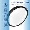 Lubinis šviestuvas Visional LED vandeniui atsparus šviestuvas 32W, 3CCT, 3840Lm, IP44, Ø 400 x 25 mm, juodas