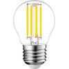 Visional G45 LED Filament Bumba E27 4W 3000K 520lm Regulējama caurspīdīga stikla 220–240V RA>80