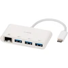 USB Adapteris - Vivanco 45388 USB-C LAN Šakotuvas, 3 Prievadai, 5 Gbit/s