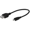 USB OTG Laidas - Vivanco 45298 microUSB USB OTG Laidas 0,15 m