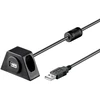Goobay Kabelis USB A kištukas – USB A lizdas priveržiamas su varžtais 1.2m