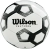 Vaikiškas futbolo kamuolys dydis 3 juodai baltas Wilson