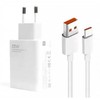 Xiaomi MDY-16-EF USB-A 33W kelioninis įkroviklis + kabelis USB-C baltos spalvos (Bulk pakuotė)