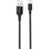 XO kabelis NB143 USB - microUSB 2,0 m 2,4A juodos spalvos
