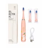 Šepetėlis iLike Do zębów Kids Įkraunamas Sonic Elektrinis dantų šepetėlis USB Charging 3 Heads (1+2 Replacement Heads) Soft Bristles Waterpro (ILIKW1ET3P)