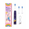 Šepetėlis iLike Kids Įkraunamas Sonic Elektrinis dantų šepetėlis USB Charging 3 Heads (1+2 Replacement Heads) Soft Bristles Waterpro (ILIKW3ET3PU)