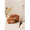 Medžiaginė kosmetinė (ruda) AZUR NATURAL, 20 x 10 x 15 cm