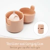 Menstruacinės taurelės ir sterilizatoriaus rinkinys BAMBOOZY, 1 vnt (S dydis)